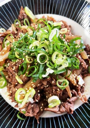牛肉の麺つゆマヨ炒め-レシピのメイン写真