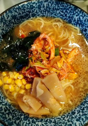 コストコ☆ロティサリーチキン家系からし麺-レシピのメイン写真