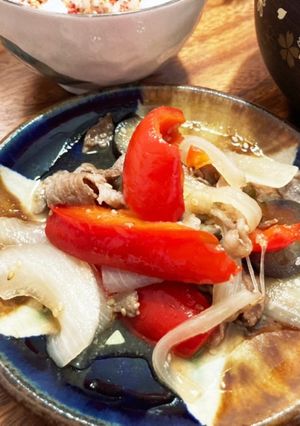 豚肉と夏野菜の甘酢炒め-レシピのメイン写真