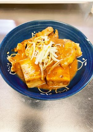 煮干しだしの味噌肉豆腐-レシピのメイン写真