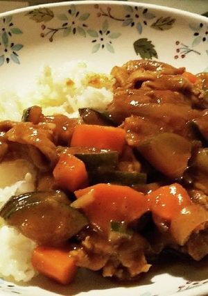 夏野菜の豚肉カレー-レシピのメイン写真