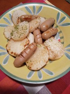 長いもとウィンナーのバター炒め-レシピのメイン写真