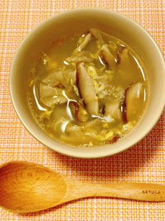 椎茸と舞茸のかき玉スタミナスープ-レシピのメイン写真