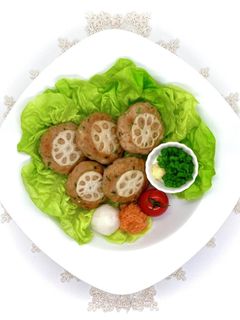 れんこんの豆腐ハンバーグの挟み焼き-レシピのメイン写真