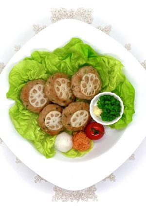れんこんの豆腐ハンバーグの挟み焼き-レシピのメイン写真