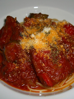 豚肉のトマト煮♪ ぶっかけパスタ-レシピのメイン写真