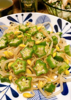超簡単！豆もやしとオクラのナムル-レシピのメイン写真
