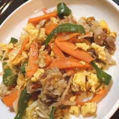 รูปของ こどもレシピ♪肉野菜炒め