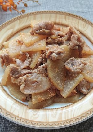 動画レシピ】豚こま肉と大根の甘辛味噌炒め-レシピのメイン写真