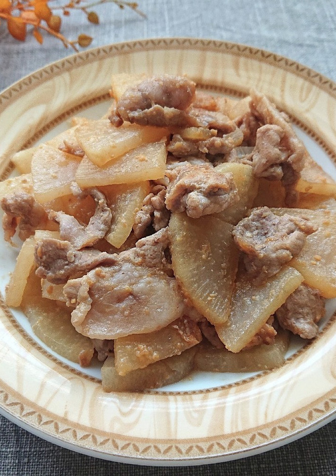 動画レシピ】豚こま肉と大根の甘辛味噌炒め-レシピのメイン写真