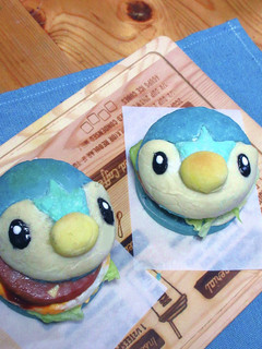ポッチャマのパンでハムエッグバーガー-レシピのメイン写真