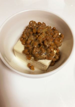 簡単冷や奴納豆-レシピのメイン写真