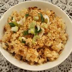 รูปของ 豚バラネギ塩炊き込みご飯