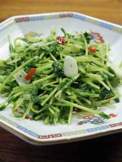 豆苗のにんにく炒め-レシピのメイン写真