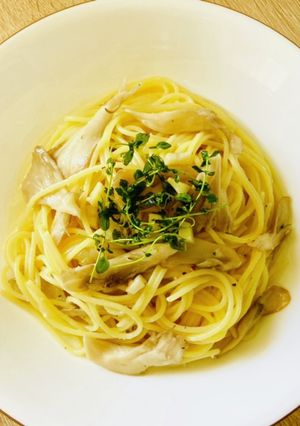 舞茸とレモンタイムのオイルパスタ-レシピのメイン写真
