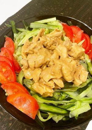 鶏もも肉でジューシー＆濃厚バンバンジー-レシピのメイン写真