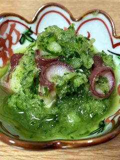 涼し気な蛸の酢の物『翡翠蛸』-レシピのメイン写真