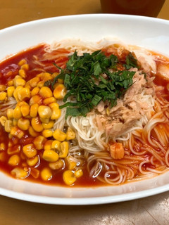 簡単トマトのぶっかけそうめん-レシピのメイン写真