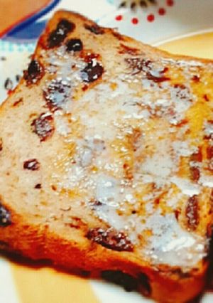 ★レーズン入り食パン×バタートースト★-レシピのメイン写真