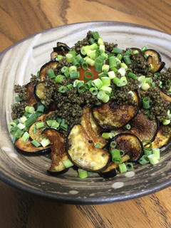 具沢山な揚げナス納豆-レシピのメイン写真