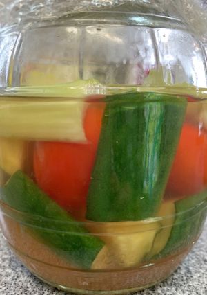 余った夏野菜で即席甘酢漬-レシピのメイン写真