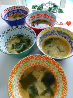 わかめとえのきの味噌汁-レシピのメイン写真