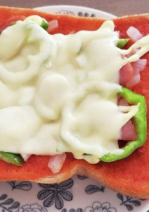 ☆子どもが食べれる★玉ねぎ入りピザパン♪-レシピのメイン写真