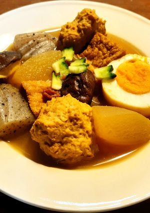 冬瓜とつくねの煮物カレー粉味変　発酵玉葱-レシピのメイン写真