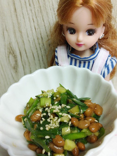 リカちゃん♡納豆ニラきゅうさっぱり和え*-レシピのメイン写真