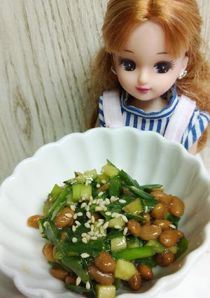 リカちゃん♡納豆ニラきゅうさっぱり和え*-レシピのメイン写真