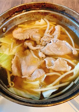 鶏ブロードと魚介だしのイベリコ豚しゃぶ-レシピのメイン写真