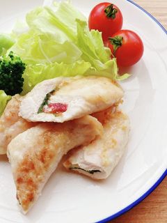 ささみの梅しそチーズ焼き☆-レシピのメイン写真