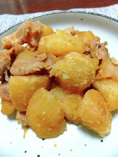 じゃがいもと豚肉の煮物(粉吹き風に)-レシピのメイン写真