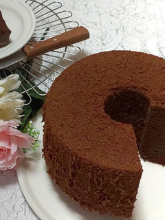 濃厚!!21cmのココアシフォンケーキ-レシピのメイン写真