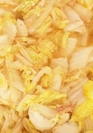 白菜とツナのめんつゆ煮-レシピのメイン写真
