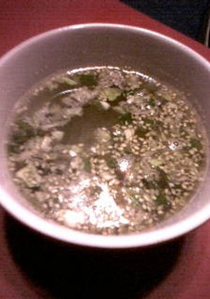 ★餃子のタネで中華スープ★-レシピのメイン写真