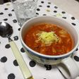 トマト缶で作るキャベツとシメジのスープ