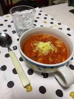 トマト缶で作るキャベツとシメジのスープ-レシピのメイン写真