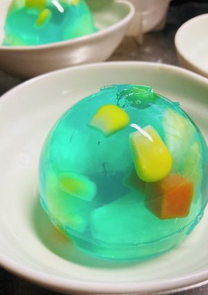 夏の夜空☆簡単冷え冷え寒天デザート♪-レシピのメイン写真
