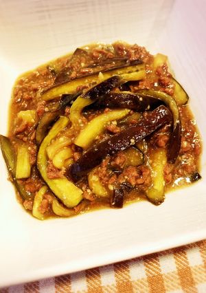 旬のナスで旨い肉みそなっす～-レシピのメイン写真