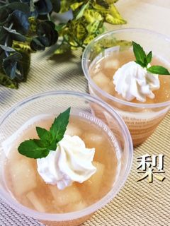 梨ゼリー-レシピのメイン写真