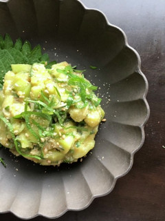 レンジで簡単♪焼かず茄子のなめろう-レシピのメイン写真