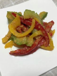 パプリカと苦瓜味噌炒め-レシピのメイン写真