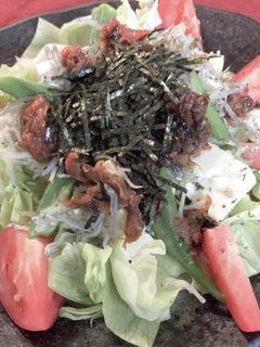 梅とじゃこのサラダ-レシピのメイン写真