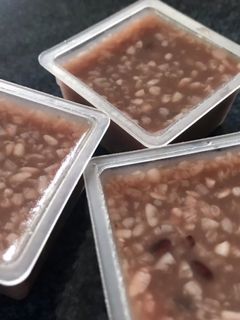 ゆで小豆と麹甘酒で水ようかん-レシピのメイン写真