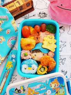 簡単可愛い♡ポッチャマおにぎり弁当-レシピのメイン写真