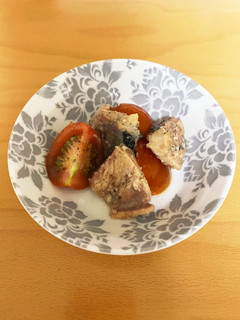 夏の旬野菜!トマトと鯖缶のマリネ-レシピのメイン写真