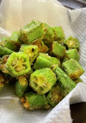 カレー味のオクラフライ-レシピのメイン写真