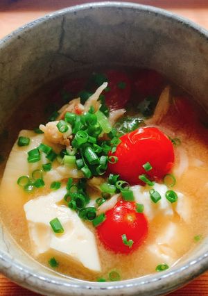 干し鱈とトマトの味噌汁☆二日酔いにも♪-レシピのメイン写真