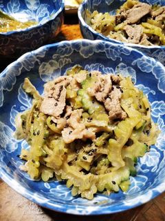 ゴーヤと牛肉炒めオイスターソース味-レシピのメイン写真